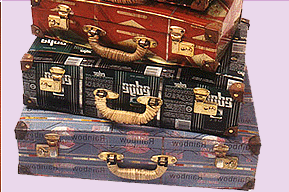 Travel Luggage made of scrap metal